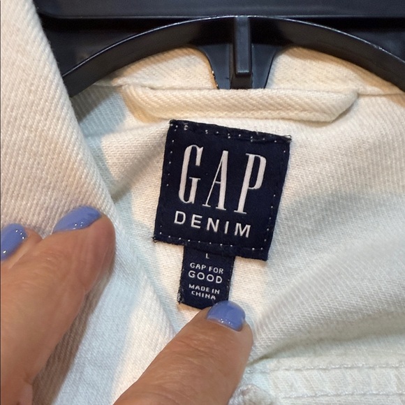 NWT GAP Off white Icon Women's Denim Jacket - Picture 7 of 12